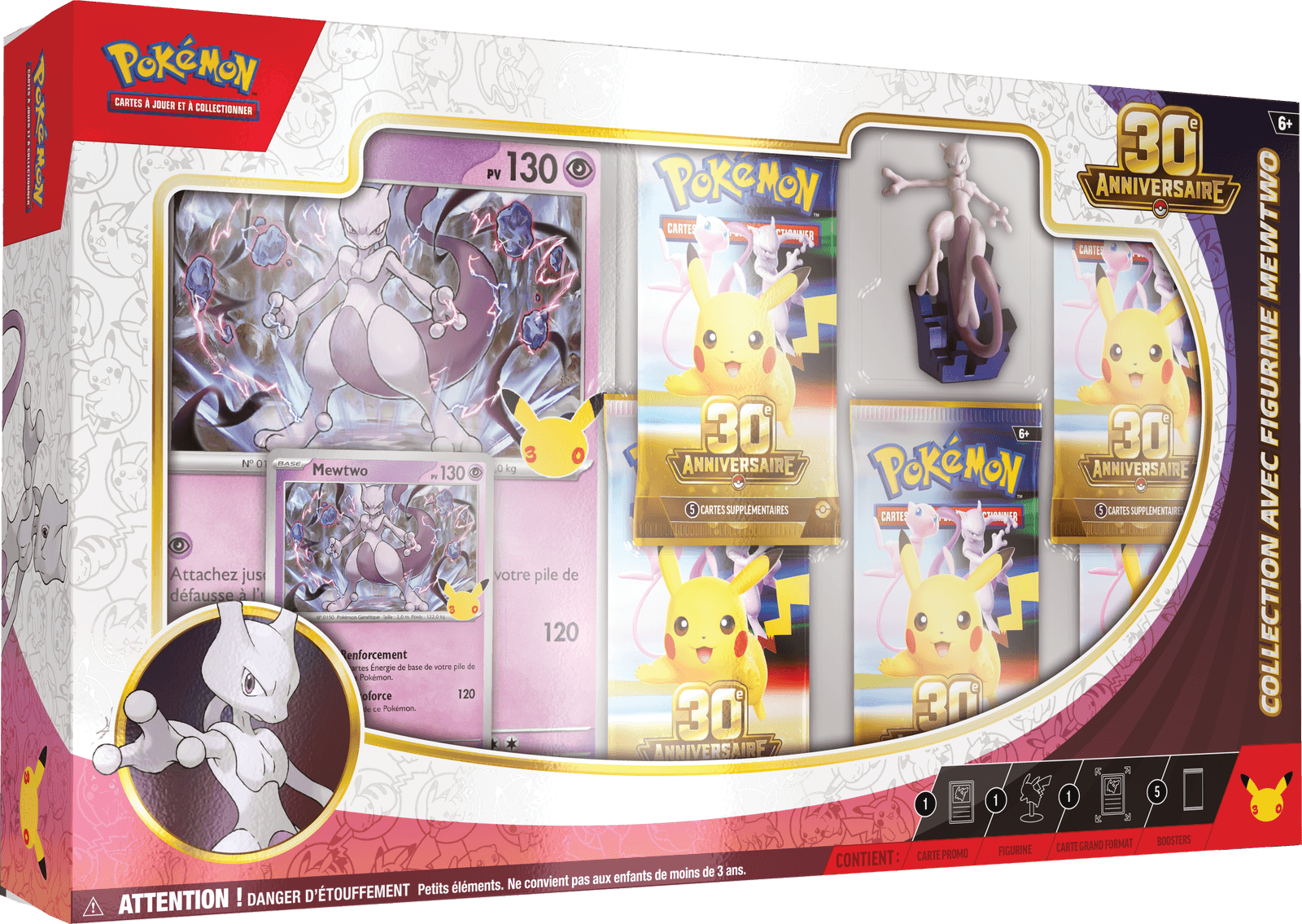 Coffret Collection avec figurine Mewtwo / Mew : 1/2